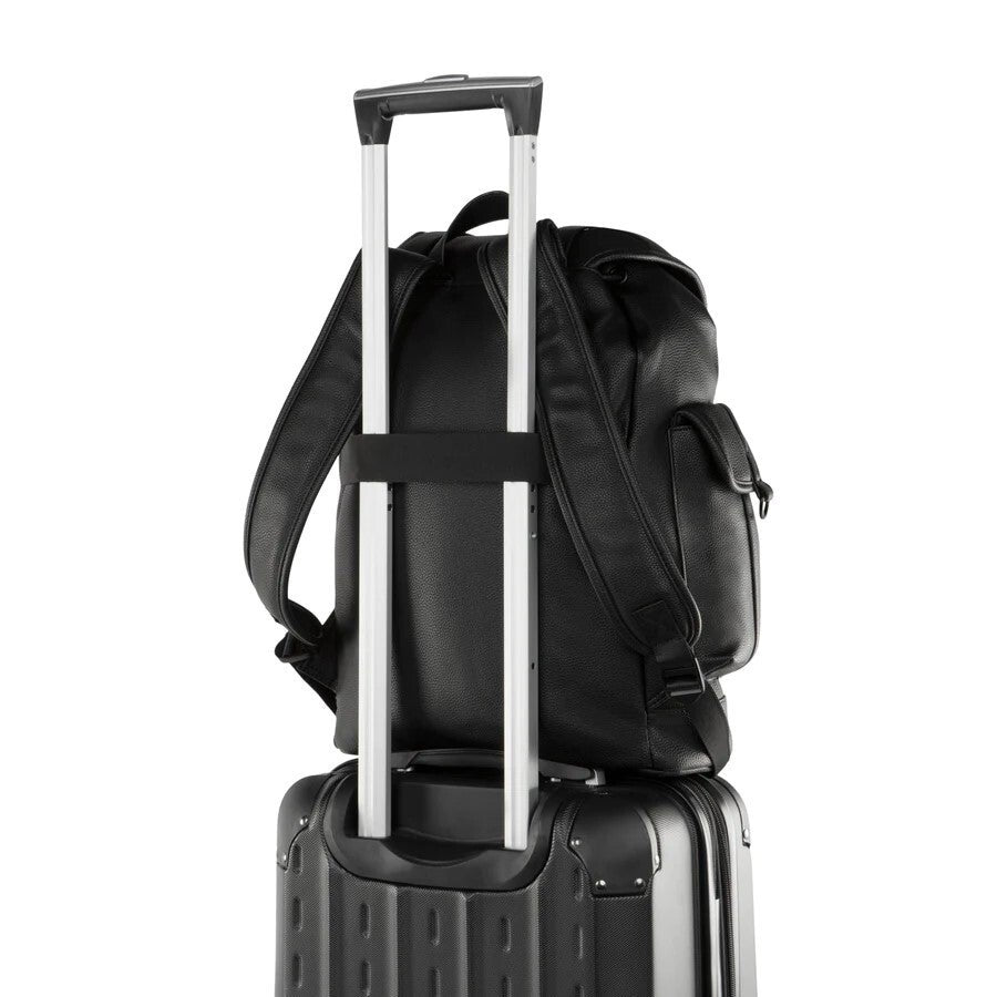 Bugatti Henry Vegan Leather Backpack with Flap - Stiles Supply Co.