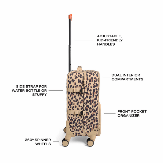 STATE Bags Logan Carry-On Suitcase, Leopard
