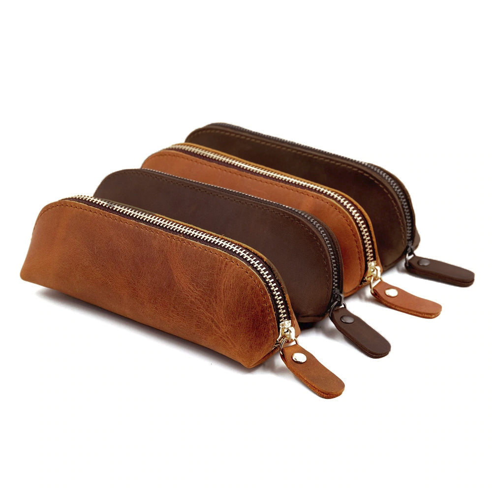 Steel Horse Leather The Paavo Leather Pen Case | Makeup Pouch - Stiles Supply Co.