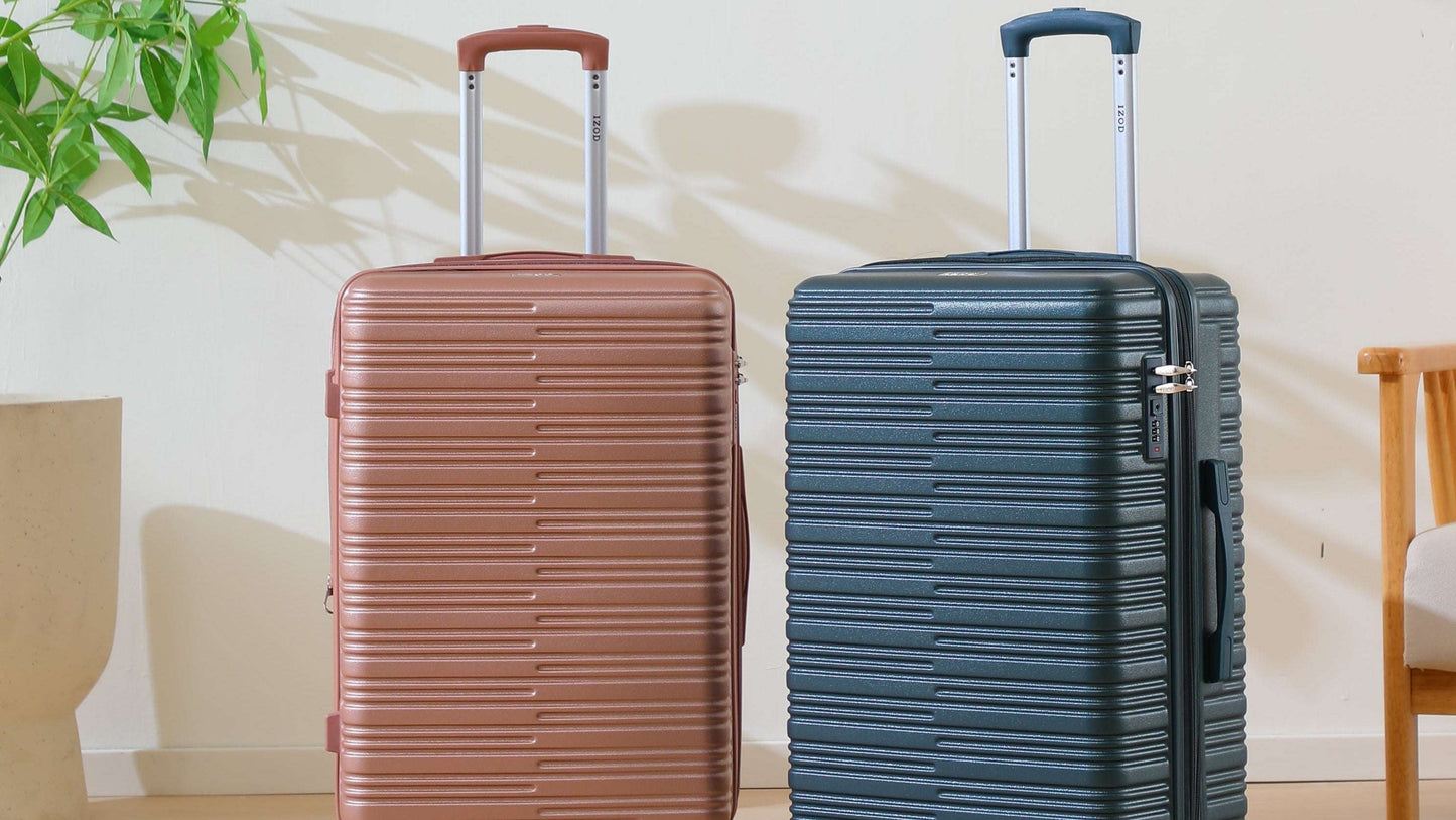 IZOD Camellia Lightweight 3-Piece Luggage Set Tan