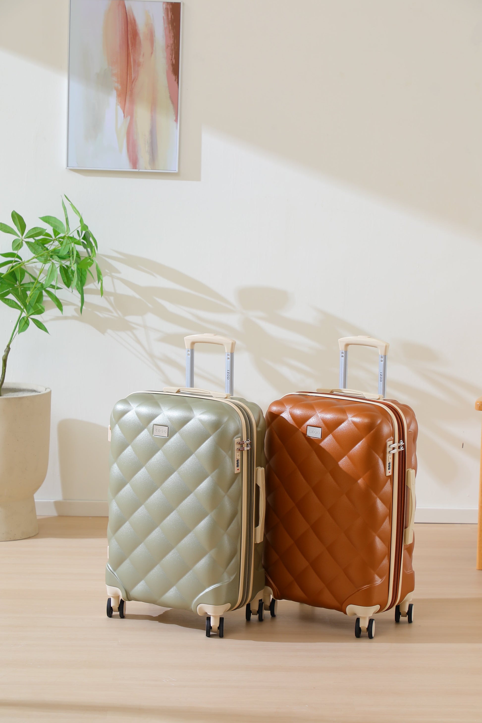 Mirage IZOD Fit Lightweight ABS Hard Shell Luggage Set - 3-Piece - Stiles Supply Co.