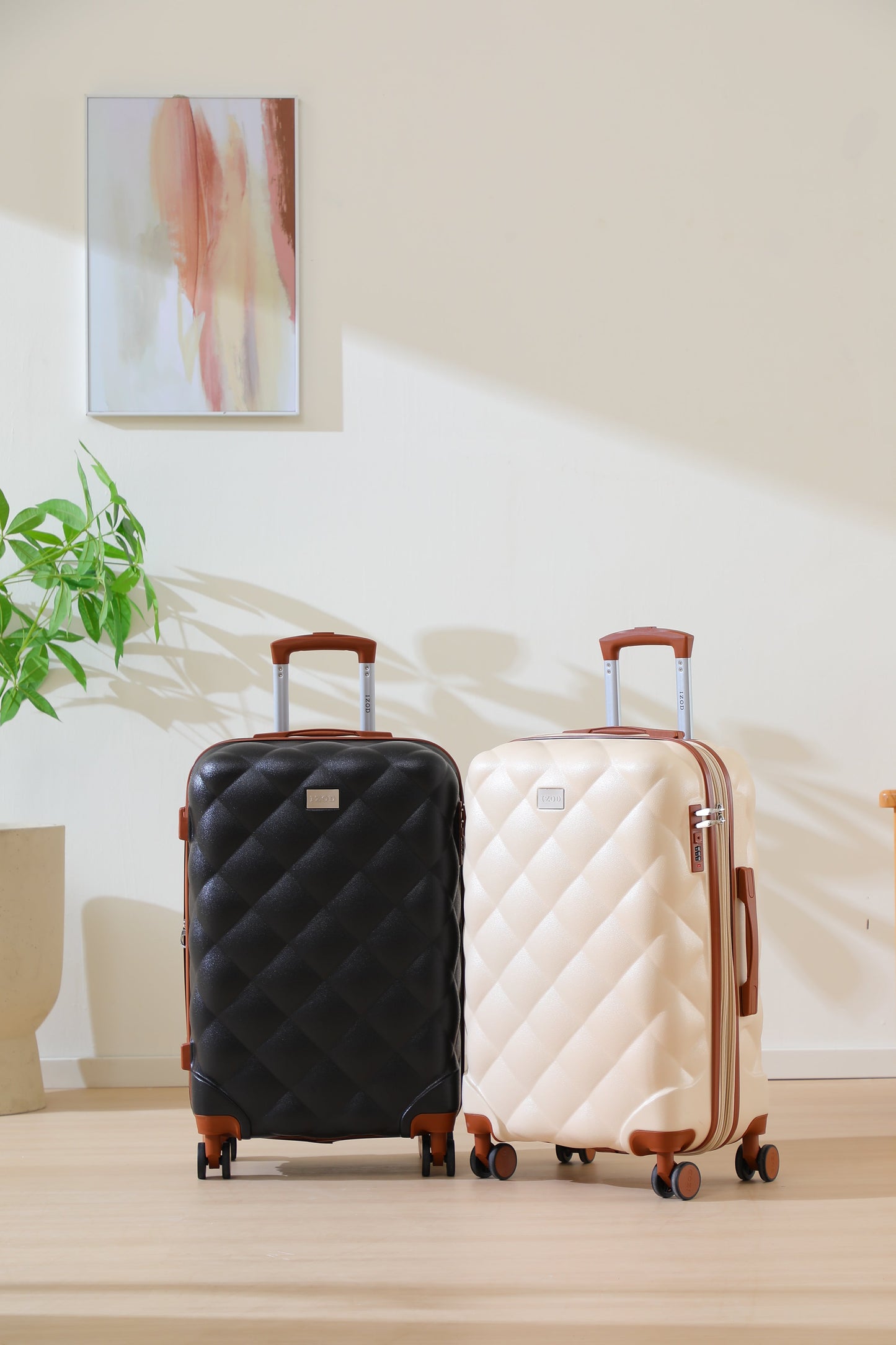 Mirage IZOD Fit Lightweight ABS Hard Shell Luggage Set - 3-Piece - Stiles Supply Co.