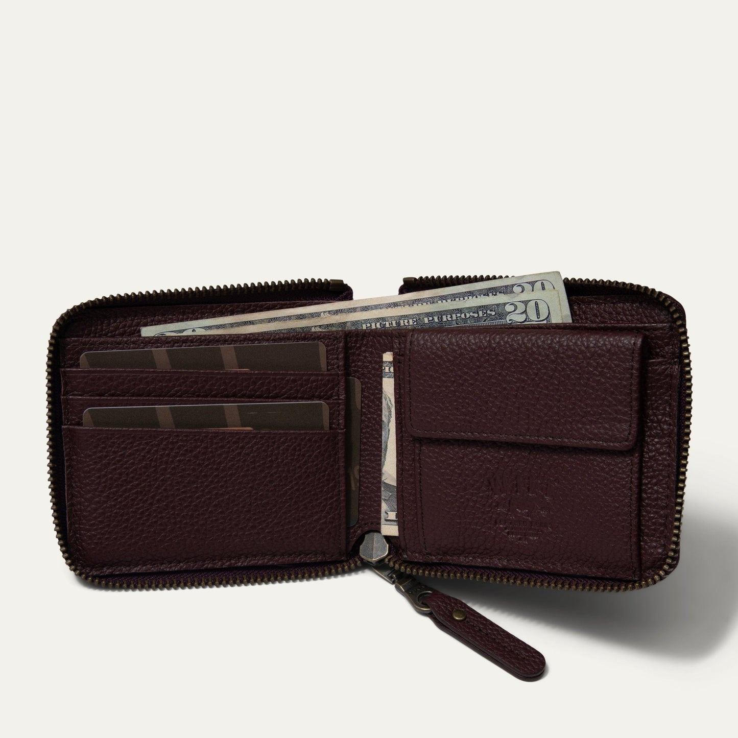Will Leather Goods Zip Around French Wallet