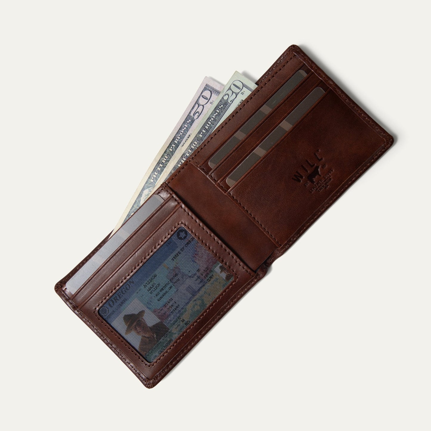 Will Leather Goods Billfold Wallet Noir
