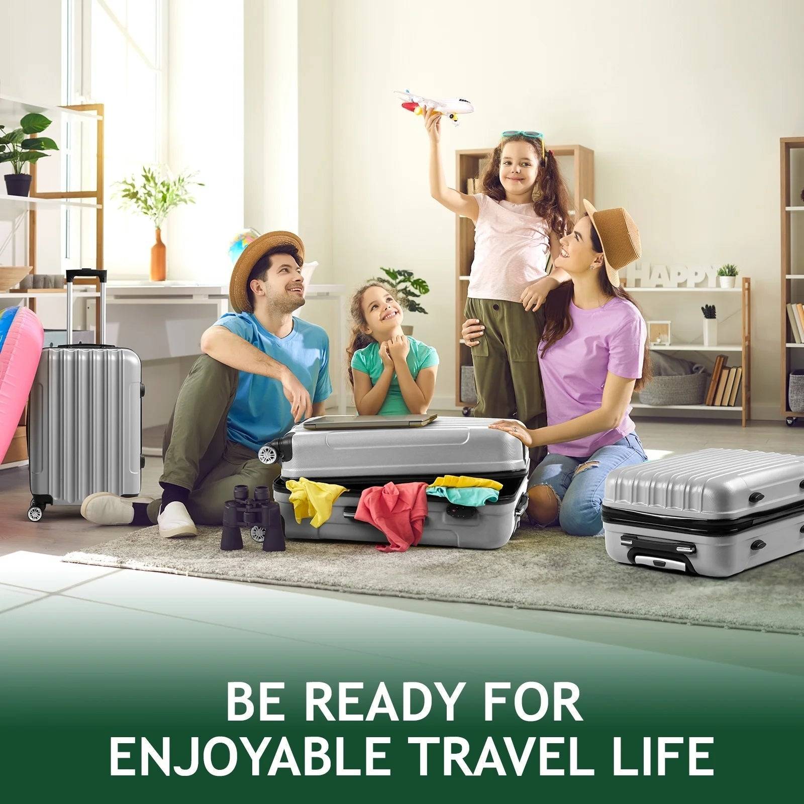 Mirage Jane Soft Shell Lightweight Expandable 3 Piece Luggage Set - Stiles Supply Co.