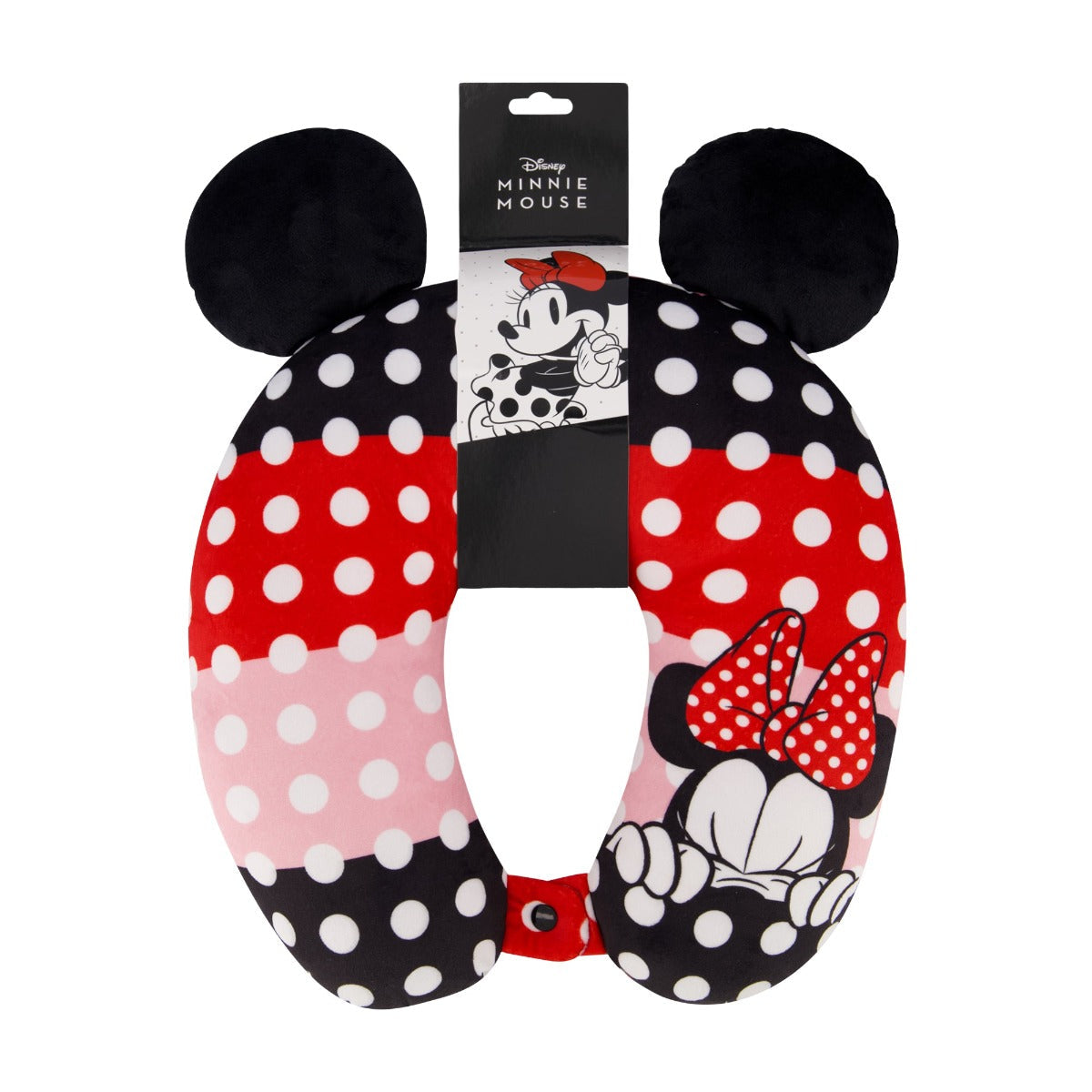 Minnie Mouse 3 Color Polka Dot Ears Travel Neck Pillow - Stiles Supply Co.