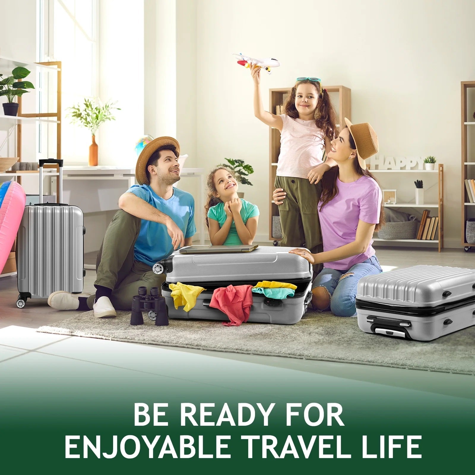 IZOD Legna Hard shell Expandable Lightweight 3 Piece Luggage Set - Stiles Supply Co.