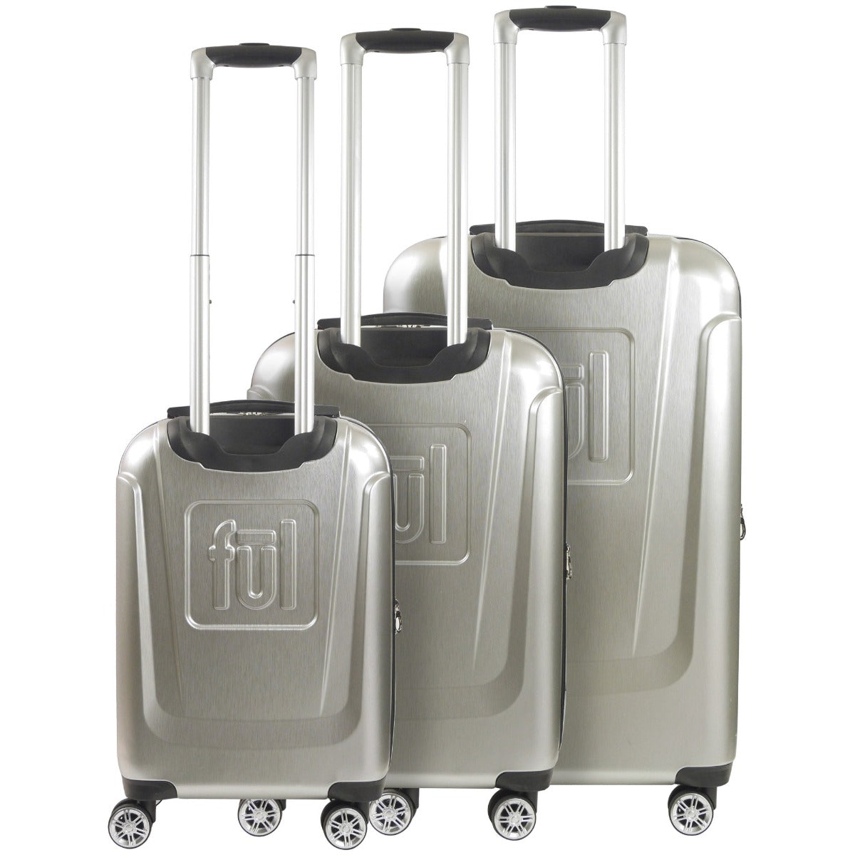 Ful X Disney Mickey Mouse Rolling Suitcases 3 Piece Set Silver - Stiles Supply Co.