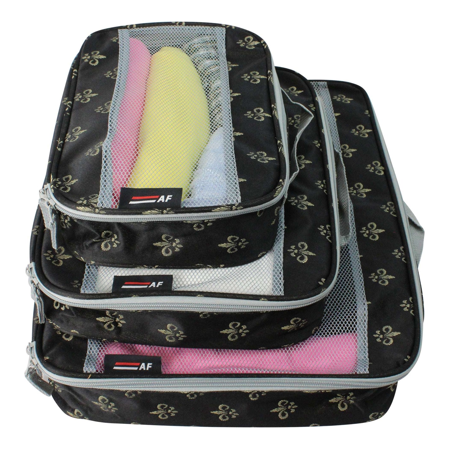 American Flyer Fleur De Lis Packing Cubes - 3-Piece Set