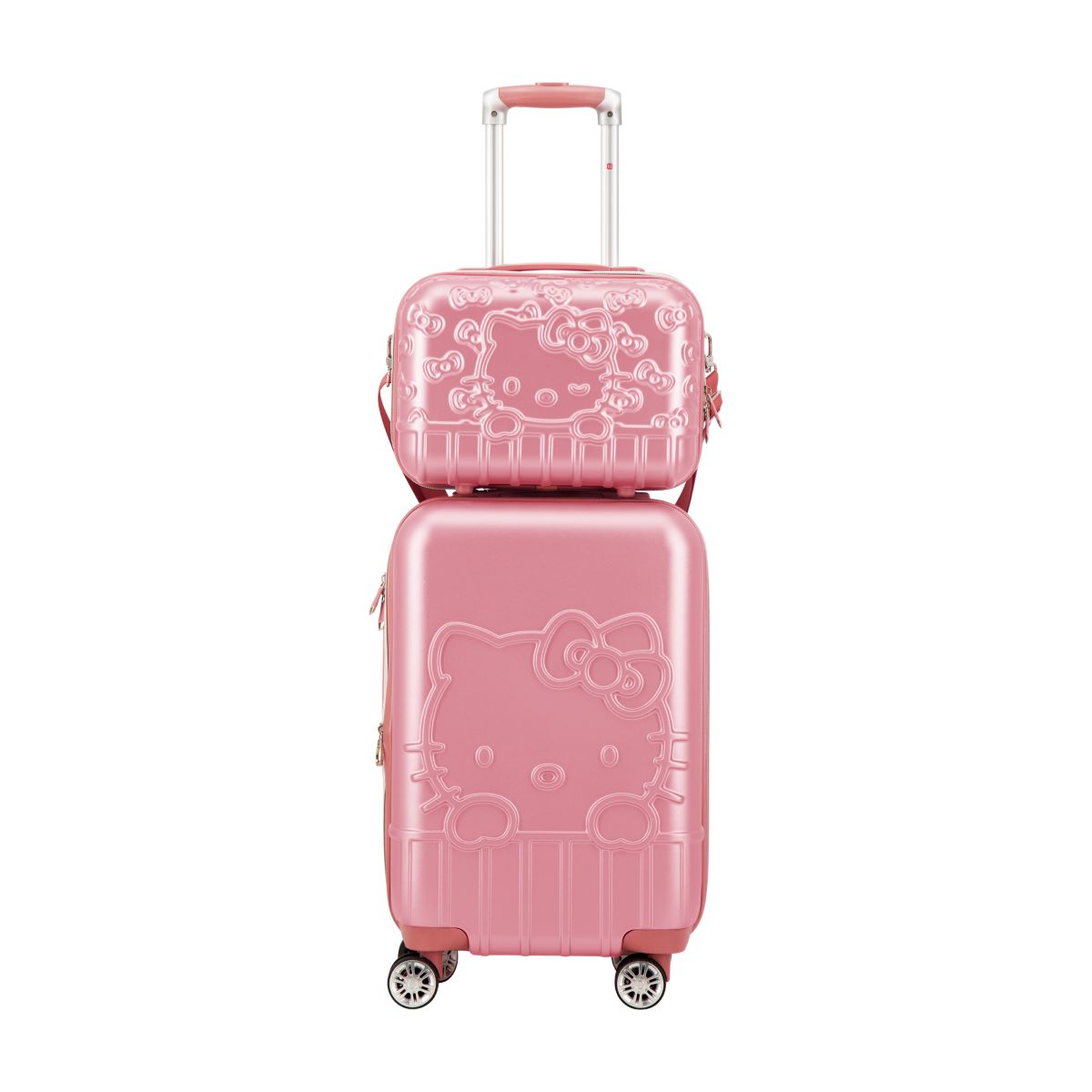 Hello Kitty Pink Molded Carry-on Train Case - Stiles Supply Co.