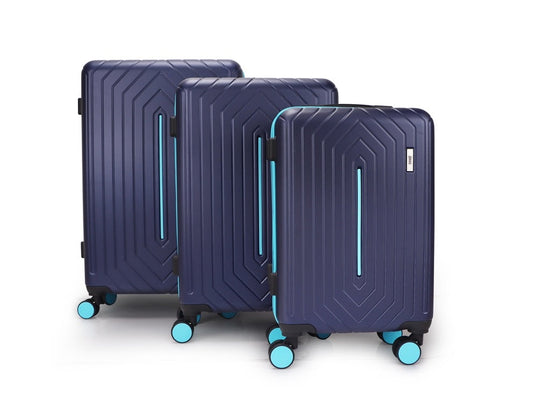 Mirage Mona ABS Hard shell Lightweight 3 Piece Luggage Set - Stiles Supply Co.