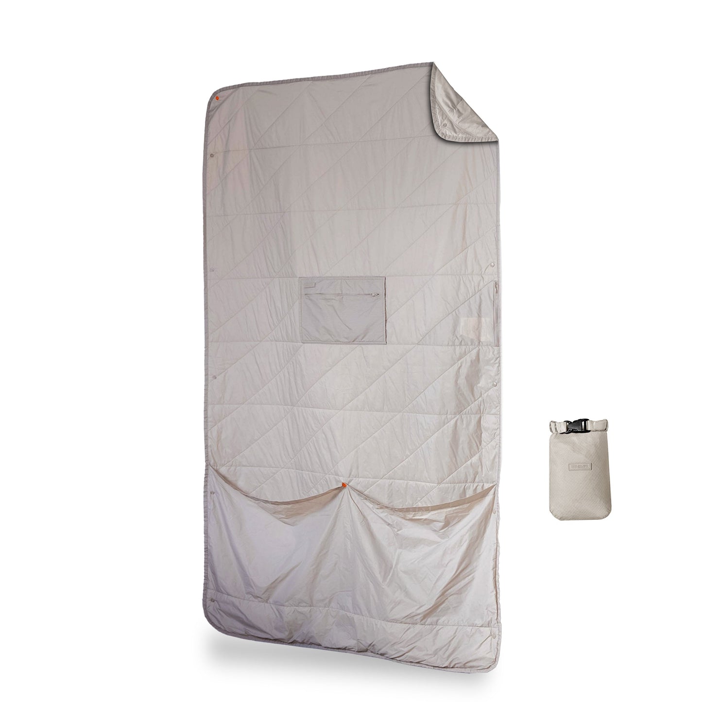 Gravel Layover™ Travel Blanket - Packable & Puffy | Gray - Stiles Supply Co.