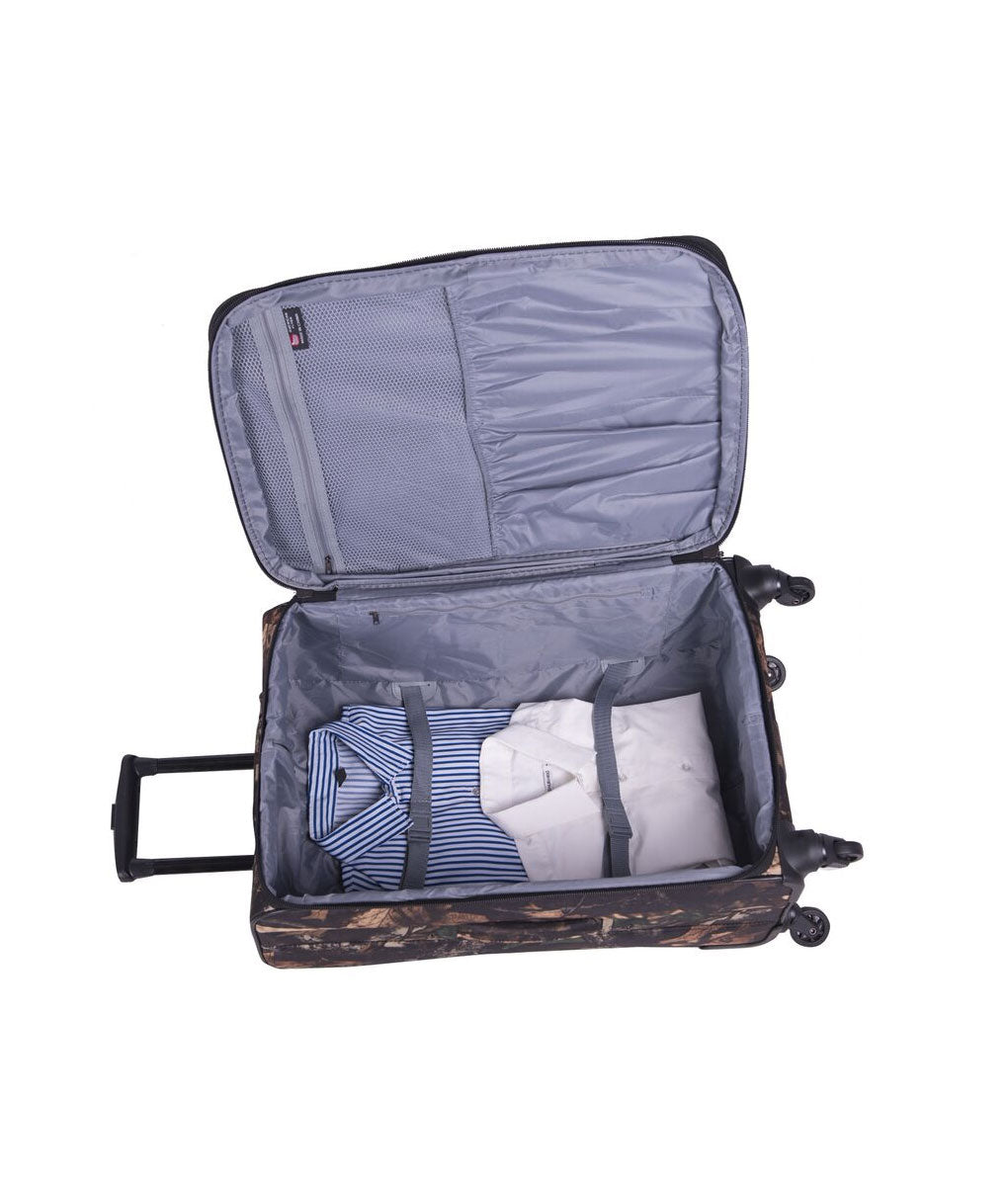 American Flyer Camo Green 5-Piece Spinner Luggage Set