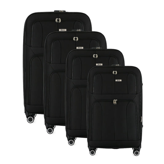 Grace Soft side Lightweight Expandable with 360° Dual Spinning Wheels and Combo Lock – Includes 32", 28", 24", 20" 4-Piece Luggage Set