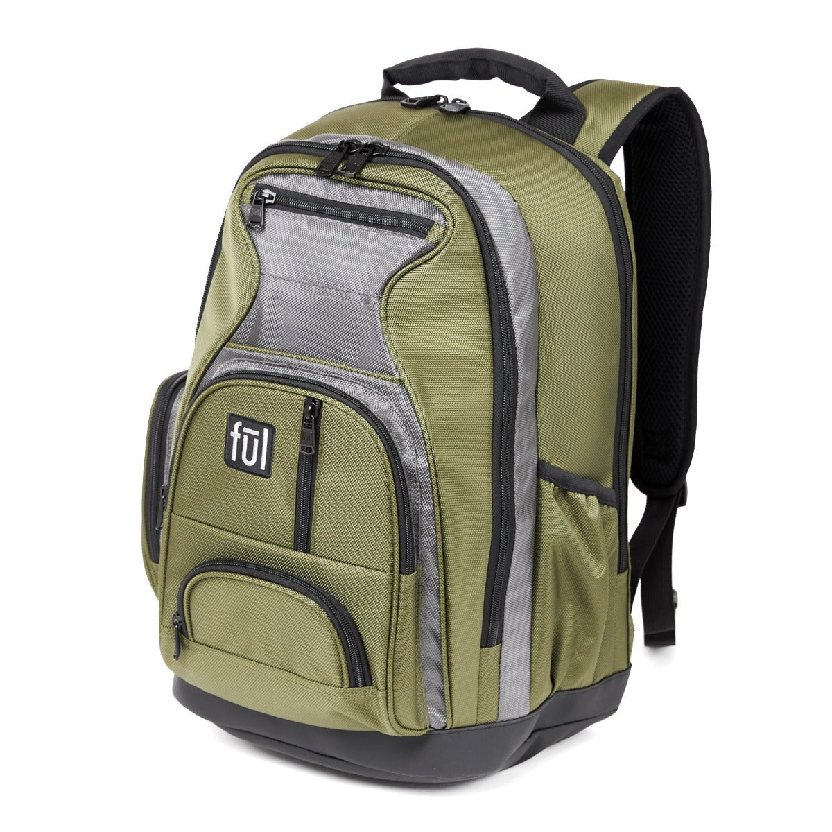 Free Fallin Olive Laptop Backpack FŪL Plush Padded - Stiles Supply Co.