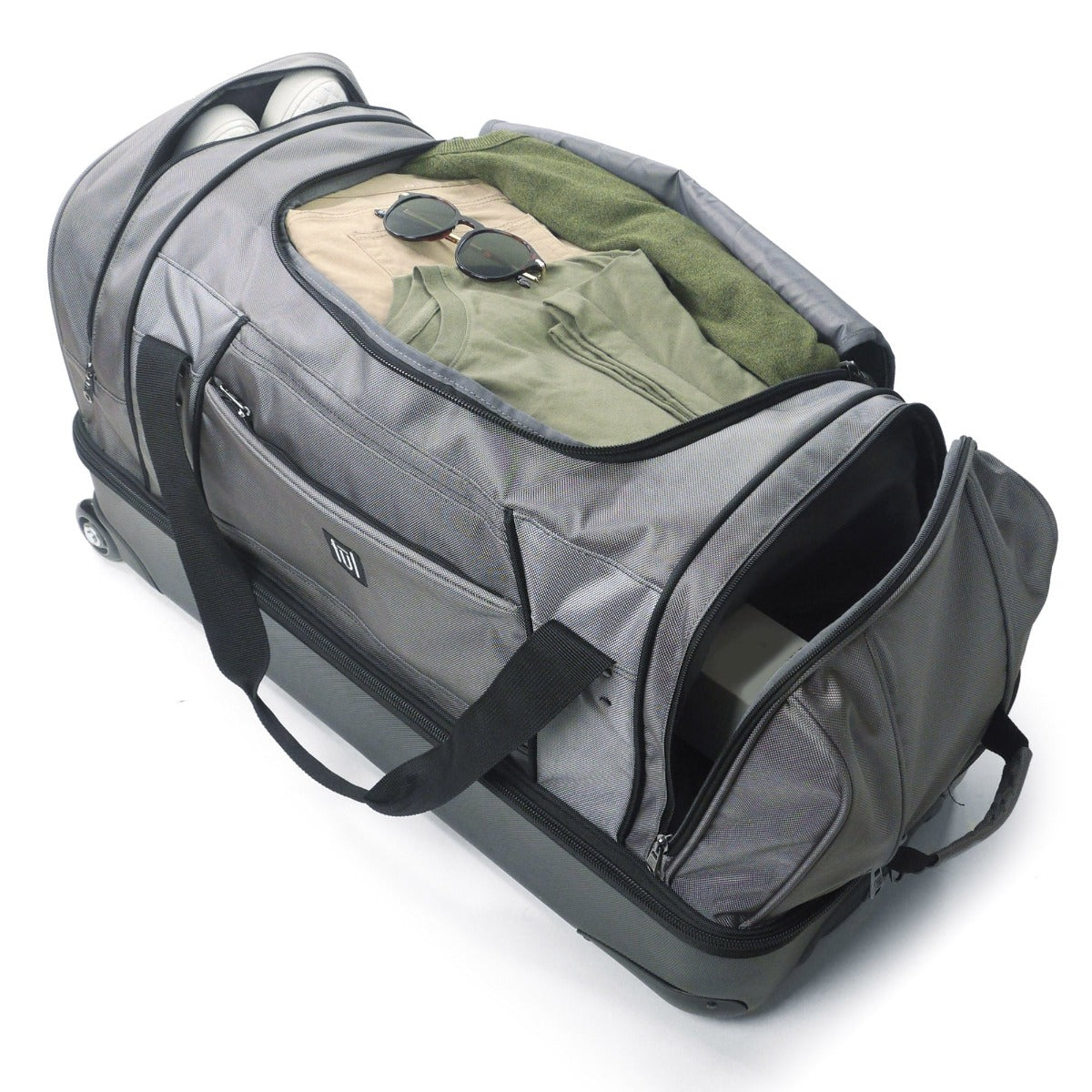 Workhorse Series 30" Split Level Grey FŪL Rolling Duffle Bag - Stiles Supply Co.