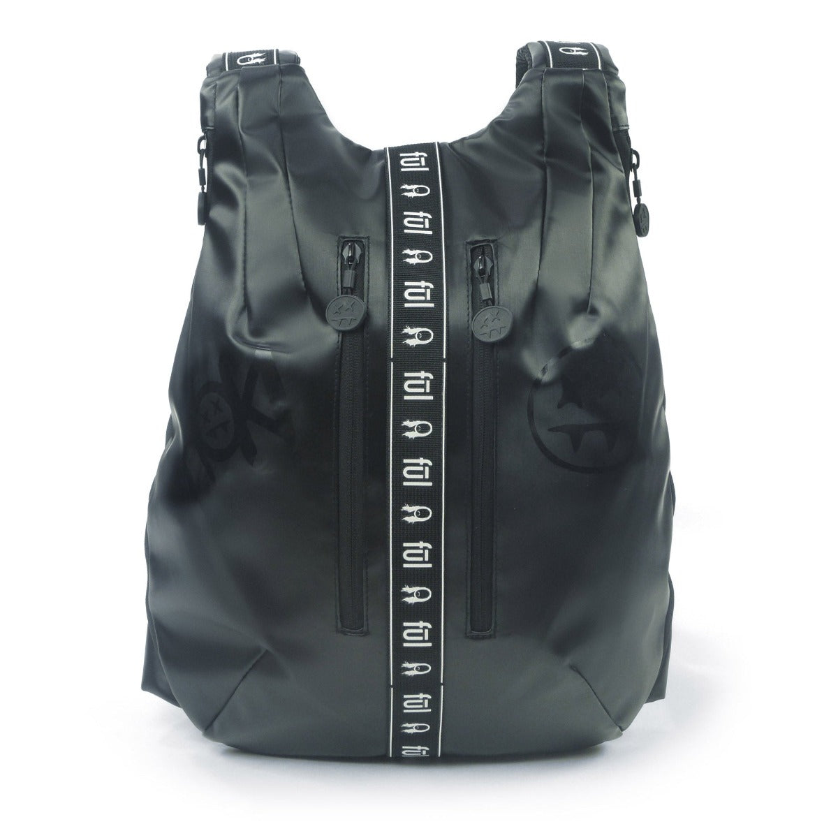Steve Aoki Official FŪL Fang Official Slouchy Black Backpack - Stiles Supply Co.