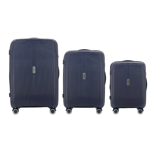 IZOD Sabina Premium Lightweight Hard Shell 3 Piece Luggage Set - Stiles Supply Co.