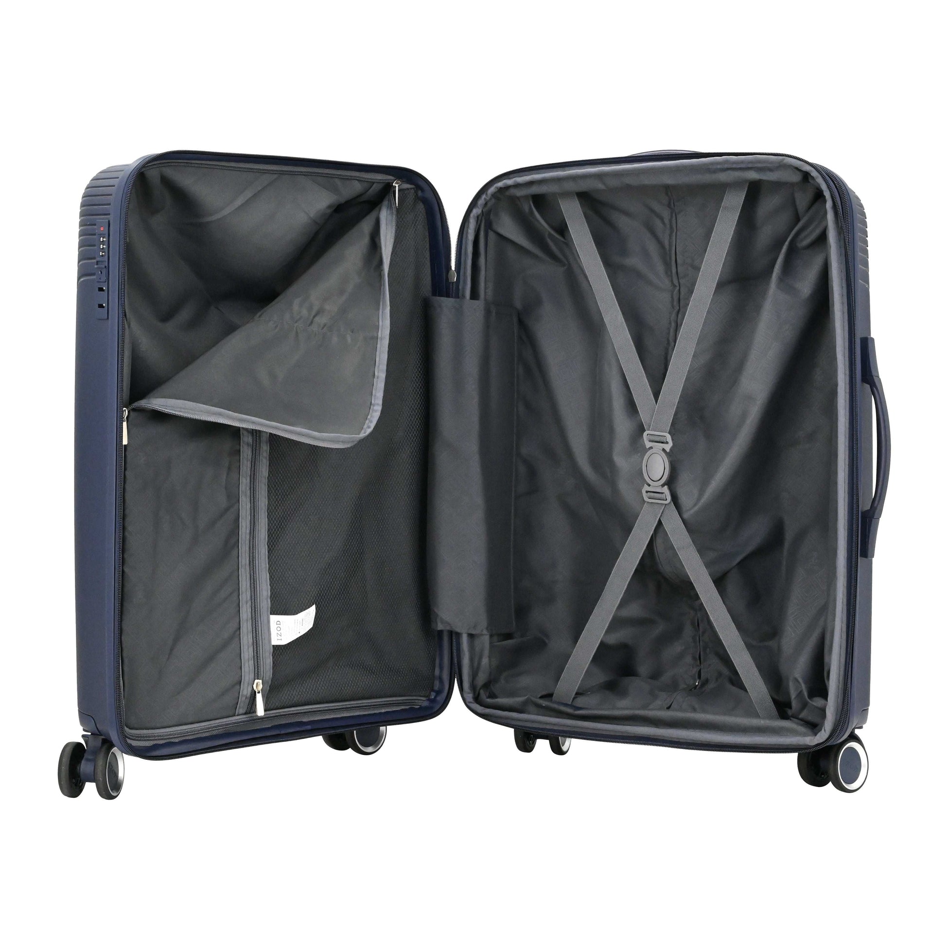 IZOD Sabina Premium Lightweight Hard Shell 3 Piece Luggage Set - Stiles Supply Co.