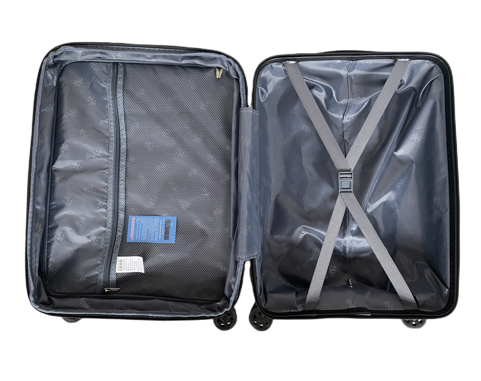 IZOD Ashley Hard shell Expandable Lightweight 3 Piece Luggage Set - Stiles Supply Co.