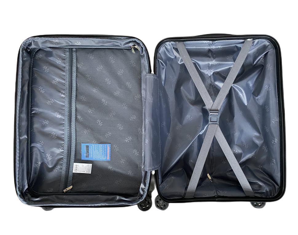 IZOD Ashley Hard shell Expandable Lightweight 3 Piece Luggage Set - Stiles Supply Co.