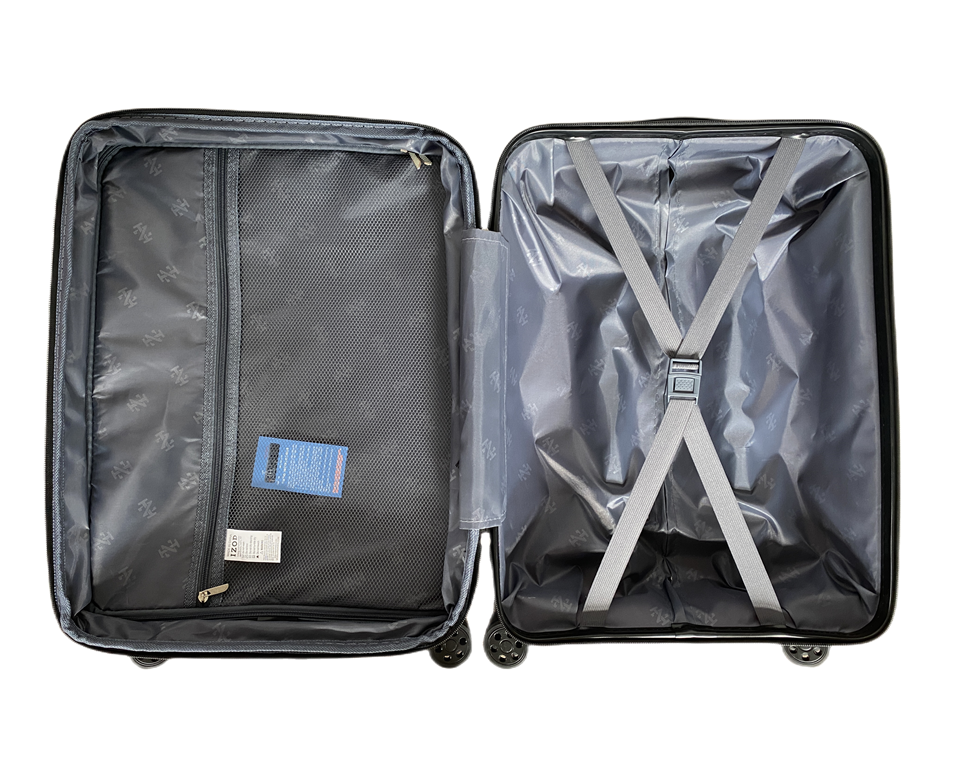 IZOD Ashley Hard shell Expandable Lightweight 3 Piece Luggage Set - Stiles Supply Co.