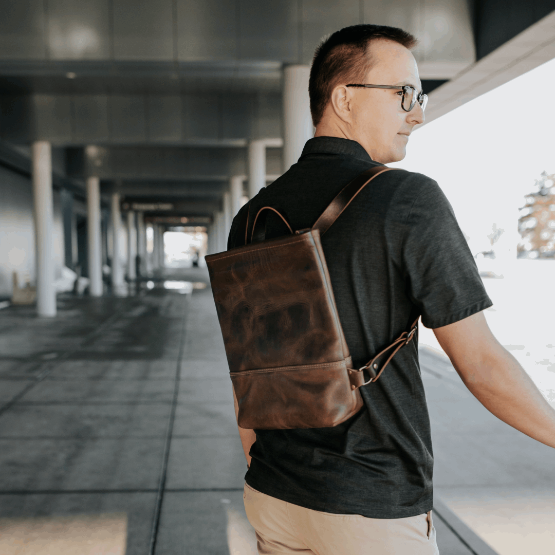 Range Leather Baker Backpack