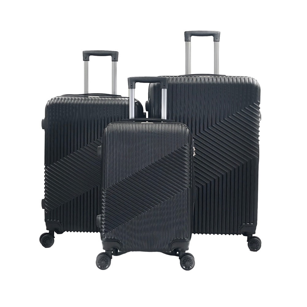 Mirage Aida Hard shell Lightweight 3 Piece Luggage Set - Stiles Supply Co.