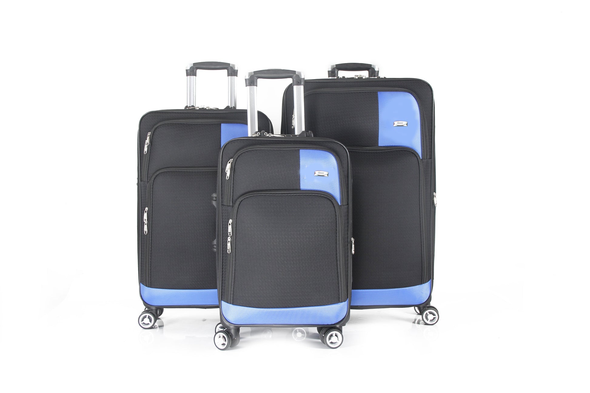 Mirage Brian Soft Shell Lightweight Expandable 3 Piece Luggage Set - Stiles Supply Co.