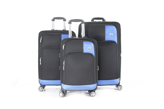 Mirage Brian Soft Shell Lightweight Expandable 3 Piece Luggage Set - Stiles Supply Co.