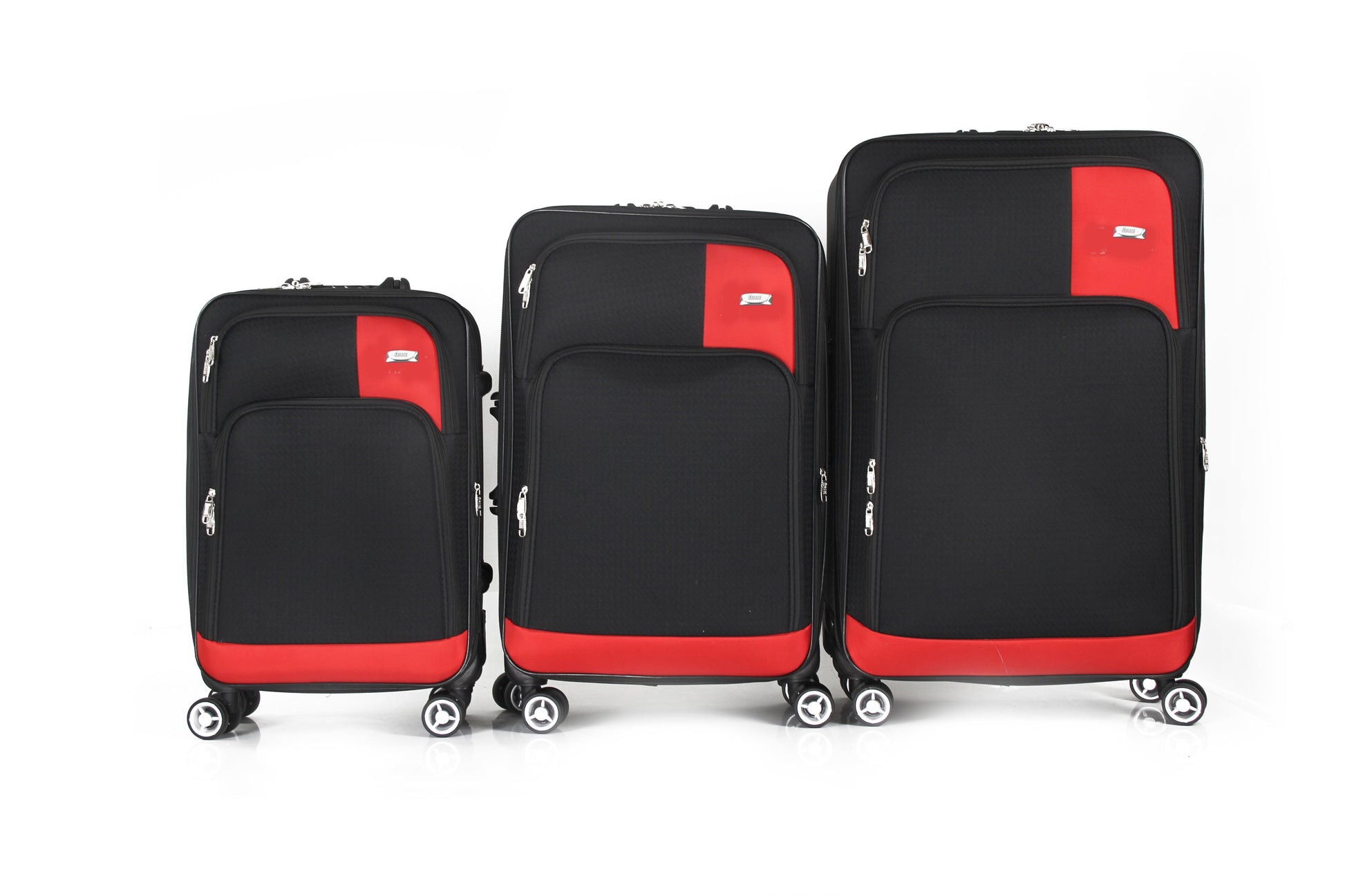 Mirage Brian Soft Shell Lightweight Expandable 3 Piece Luggage Set - Stiles Supply Co.