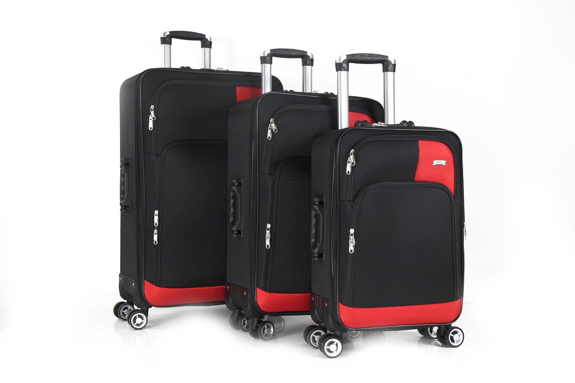 Mirage Brian Soft Shell Lightweight Expandable 3 Piece Luggage Set - Stiles Supply Co.