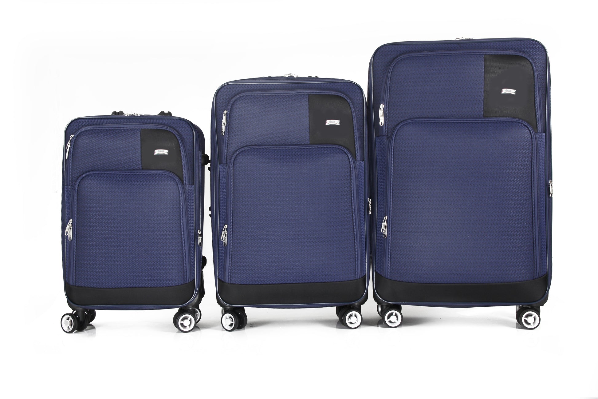 Mirage Brian Soft Shell Lightweight Expandable 3 Piece Luggage Set - Stiles Supply Co.