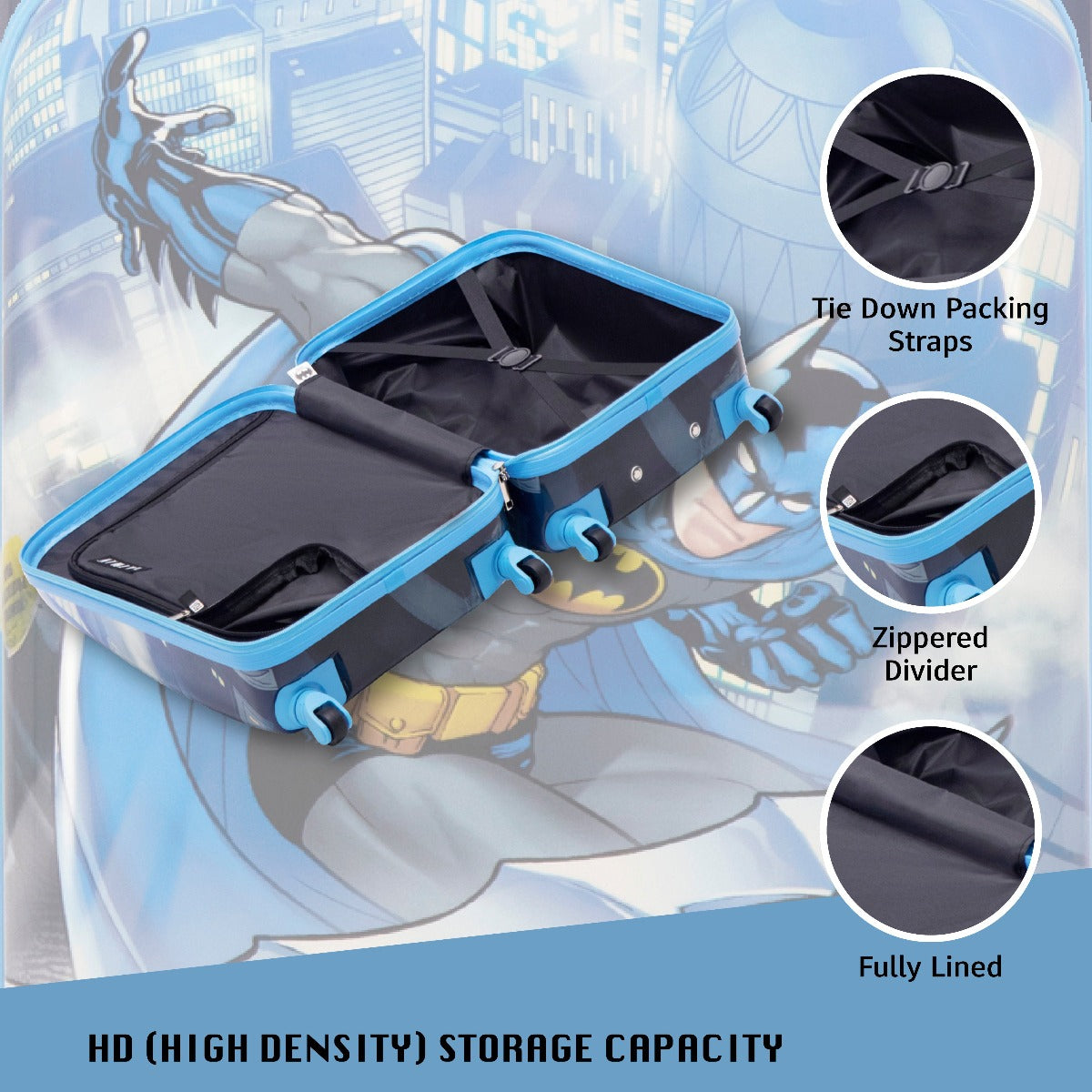 DC Comics Ful Batman Rooftop Kids 20.5" Luggage - Stiles Supply Co.