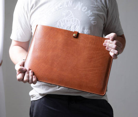 Lifetime Leather Co. Leather Laptop Sleeve - Stiles Supply Co.