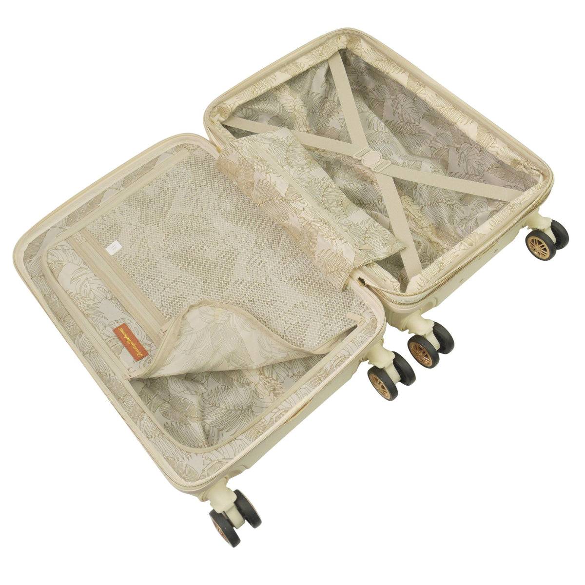 Tommy Bahama 22.5" Beige Hardside Spinner with Stripes - Stiles Supply Co.