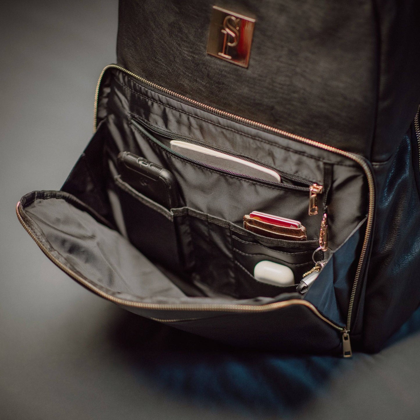 Sole Premise Black Leather Commuter Sneaker Bag XL