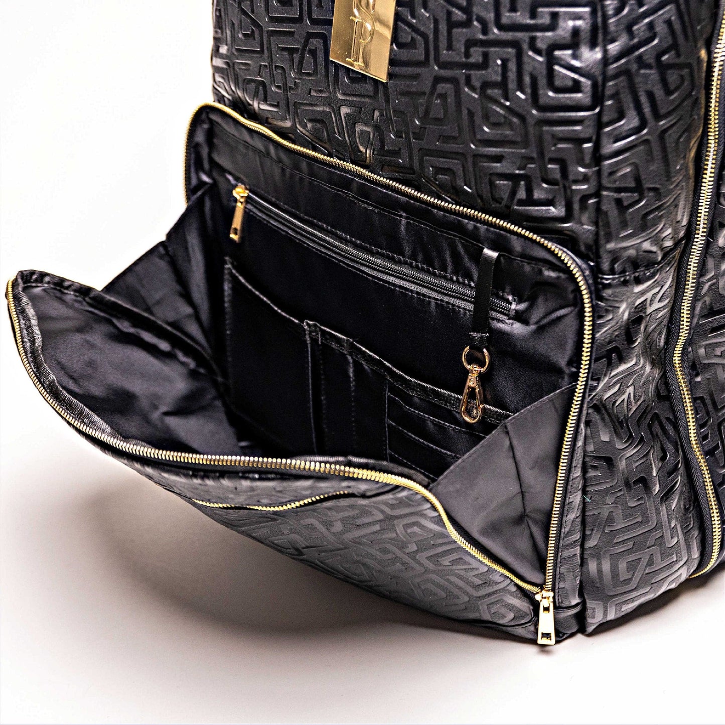 Sole Premise Black Monogram Leather Commuter Sneaker Bag