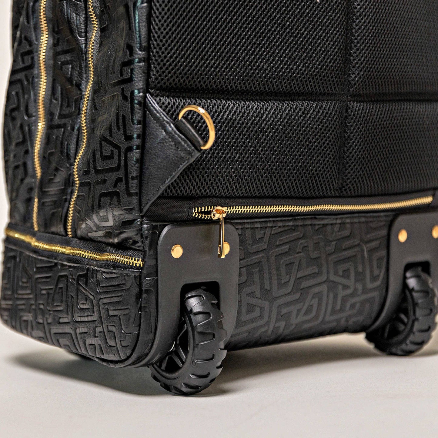Sole Premise Black Monogram Leather Carry-On Shoe Bag