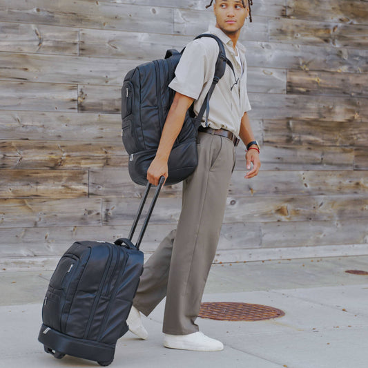 Sole Premise Black Leather Patented Carry On Backpack (Only 300 Made)