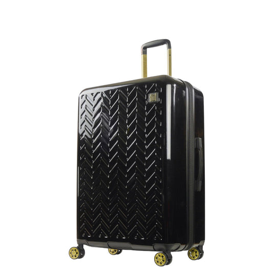 Groove 31" Expandable Hardside Spinner luggage, Black - Stiles Supply Co.