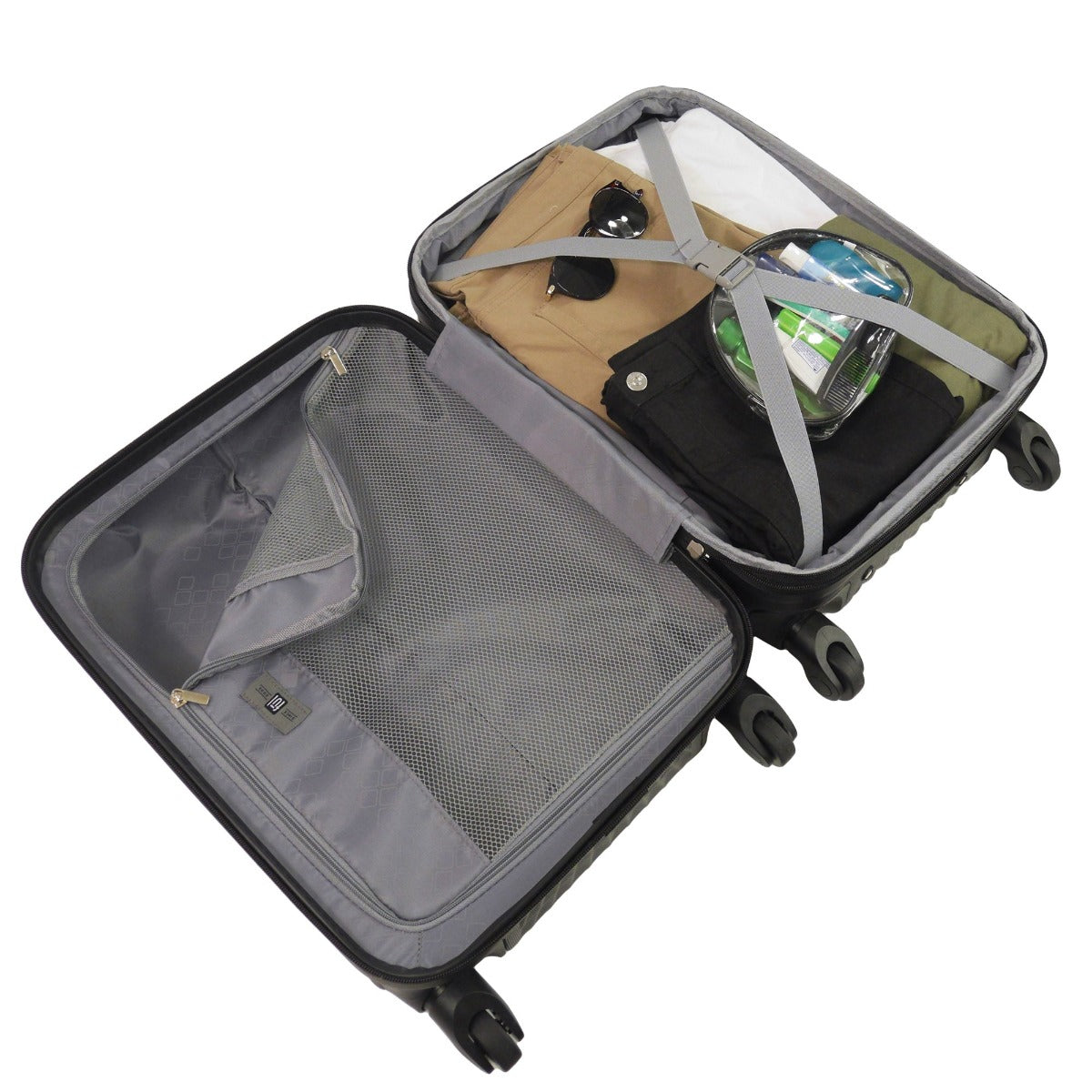 Geo 26" Hard-sided Spinner Luggage Black - Stiles Supply Co.