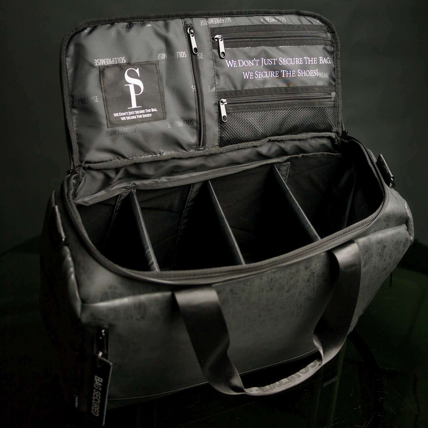 Sole Premise Black Leather Sneaker Duffle