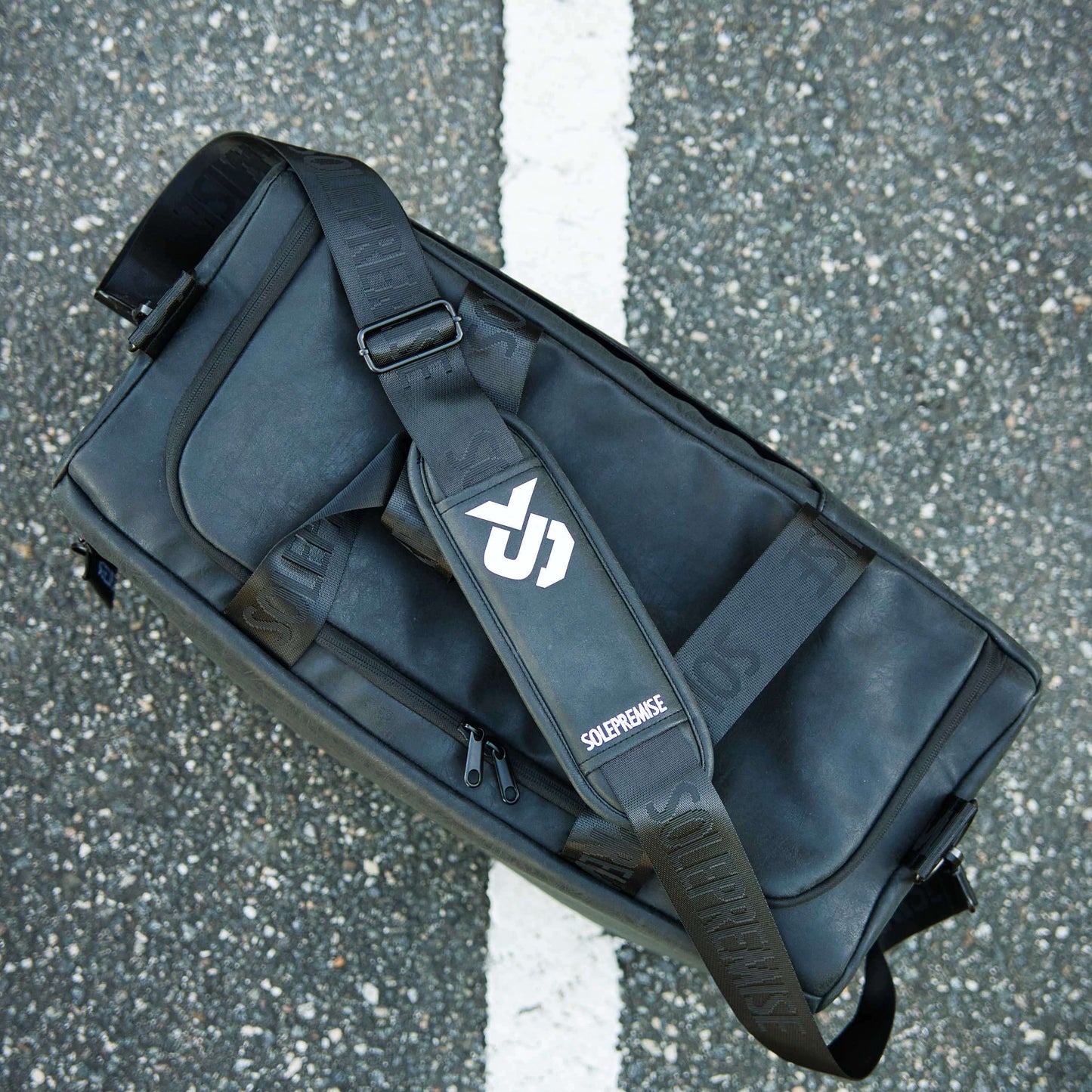 Sole Premise Black Leather Sneaker Duffle