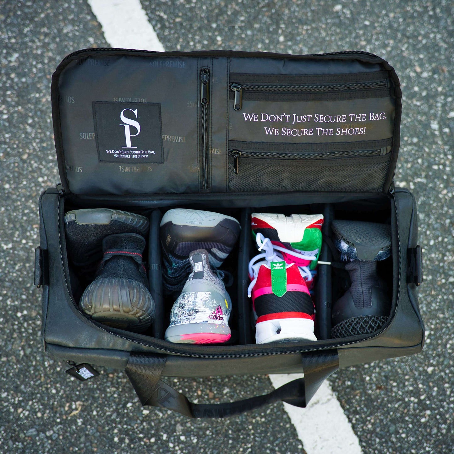 Sole Premise Black Leather Sneaker Duffle