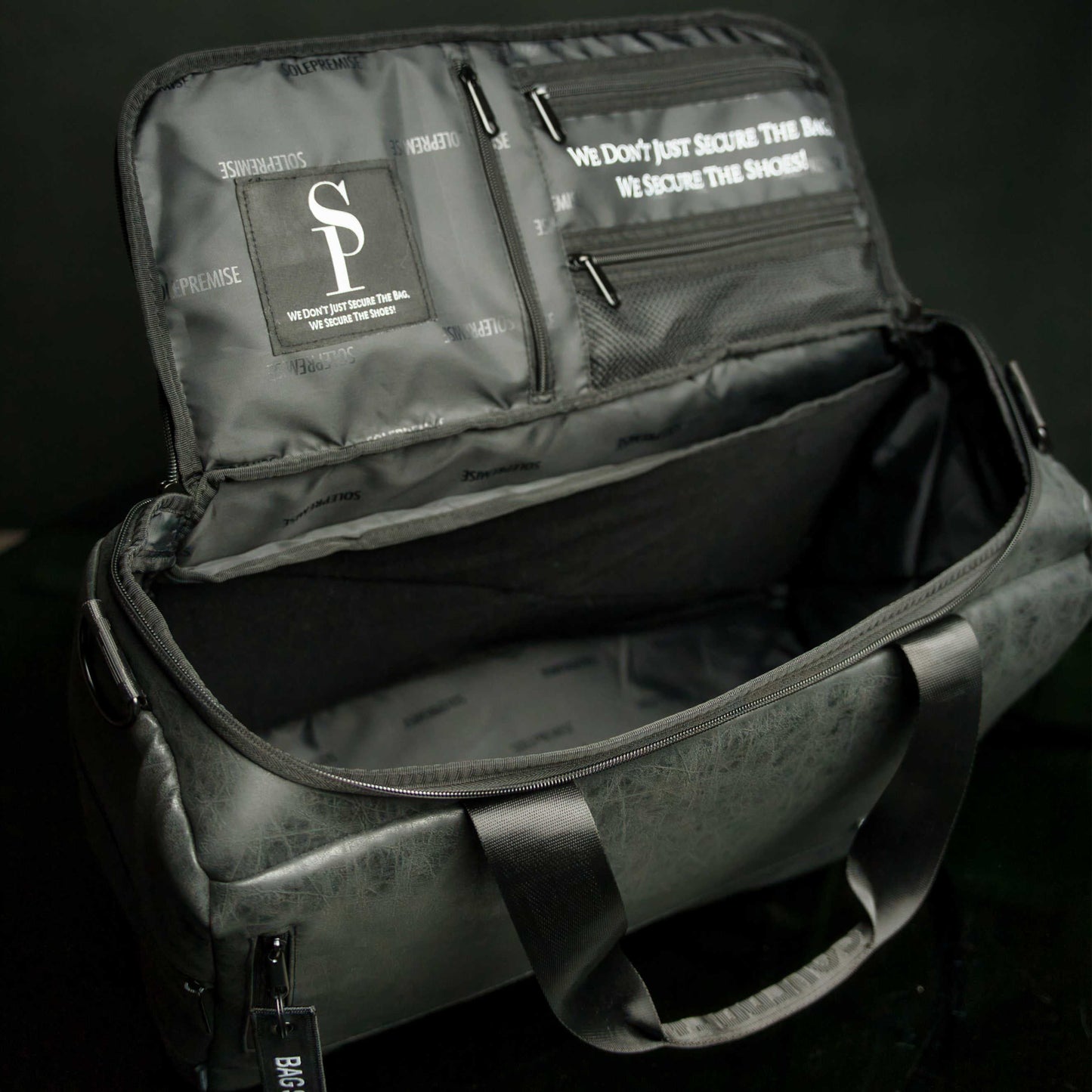 Sole Premise Black Leather Sneaker Duffle