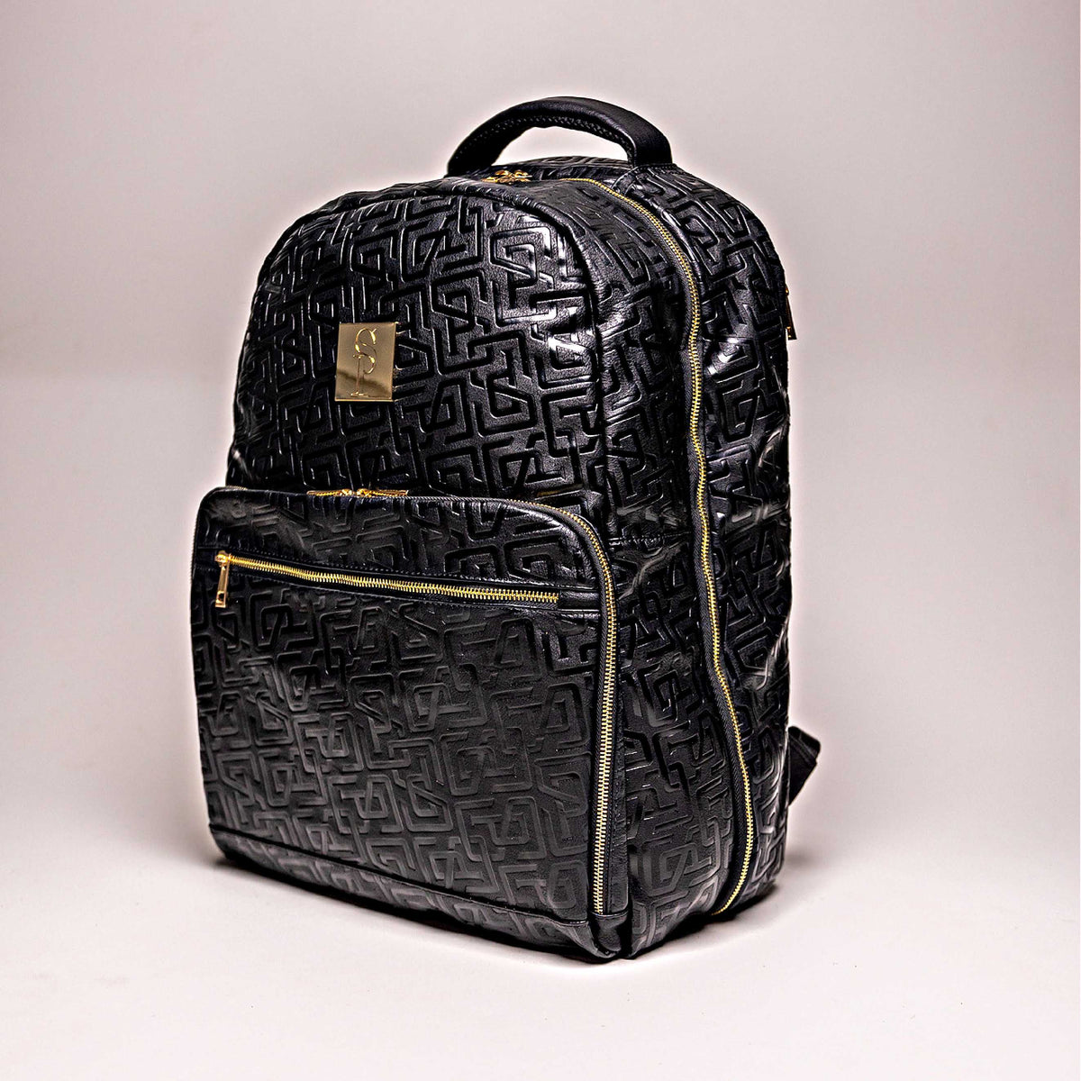 Sole Premise Monogram Leather 2 Bag Set - Black