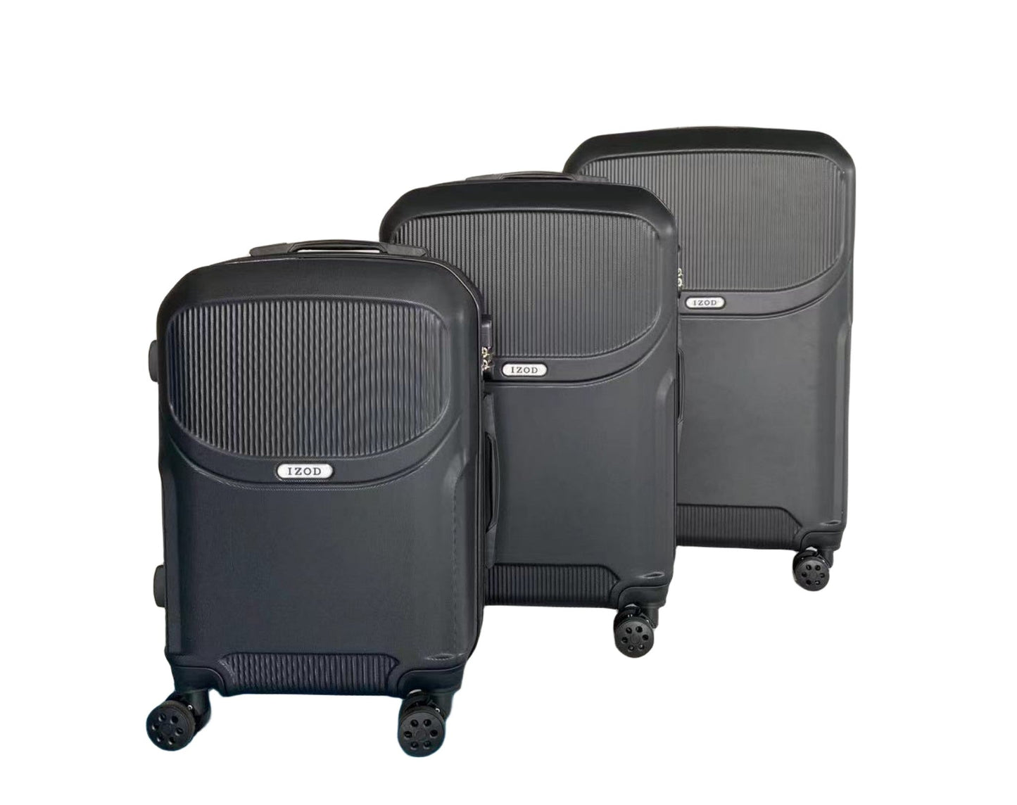 IZOD Regina Expandable Hard shell Lightweight 3 Piece Luggage Set - Stiles Supply Co.