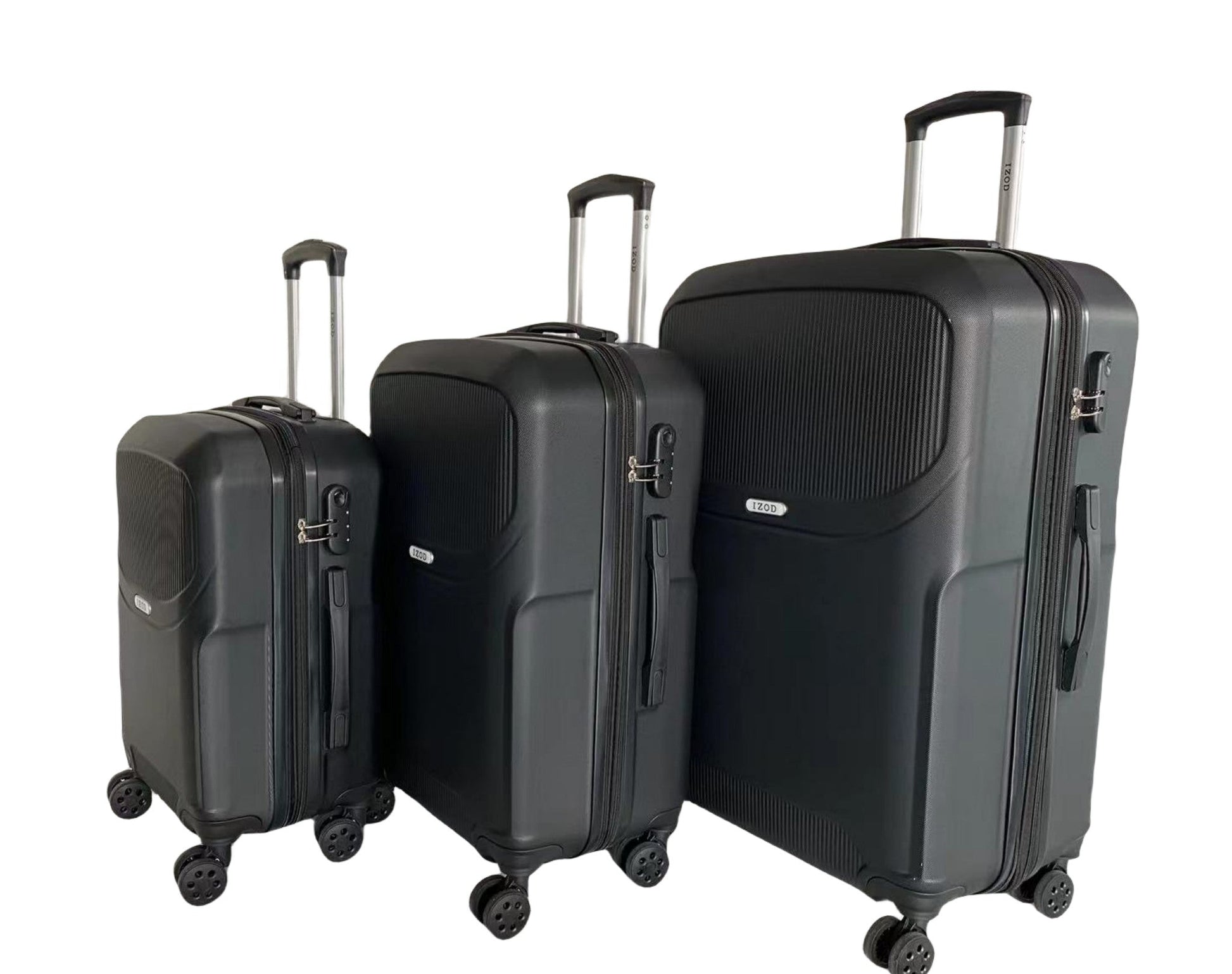 IZOD Regina Expandable Hard shell Lightweight 3 Piece Luggage Set - Stiles Supply Co.