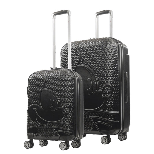 Disney Mickey Mouse Rolling Suitcases 2 Piece Set Black - Stiles Supply Co.